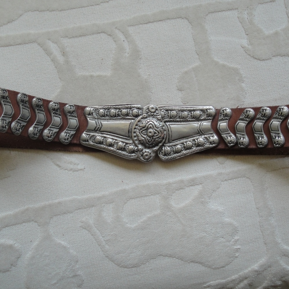 Real Leather Western Style Belt 30" waist size